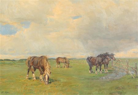 Sample artwork by Harald Kjaer (1876 - 1948), known for painting - View similar artists and auction records