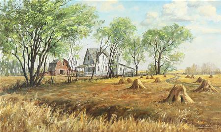 OLD FARMYARD; 1974