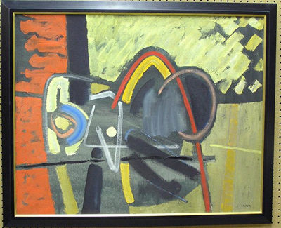 Sample artwork by Karl Albert Kasten (1916 - 2010), known for urban-view, non objective paintings, etchings - View similar artists and auction records