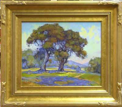 Landscape with Oaks by James Slay - Auction record, sale price, and art valuation. Compare with similar artists and explore comparable artworks.