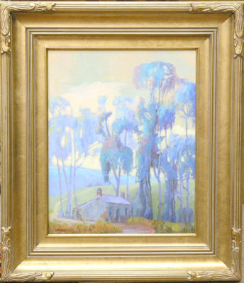Landscape with Eucalyptus Trees by James Osorio - Auction record, sale price, and art valuation. Compare with similar artists and explore comparable artworks.