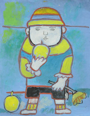 Boy with Apples
