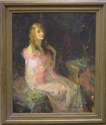 Woman in a Pink Robe (1924)
