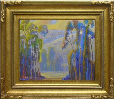 Eucalyptus Trees at Dusk by James Osorio - Auction record, sale price, and art valuation. Compare with similar artists and explore comparable artworks.
