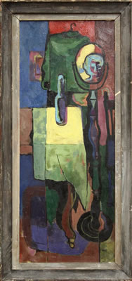 Portrait of Rex Ashlock: Interior Abstract with Self-Portrait