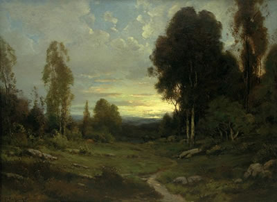 Twilight Landscape, 1919 by Alexis Matthew Podchernikoff - Auction record, sale price, and art valuation. Compare with similar artists and explore comparable artworks.