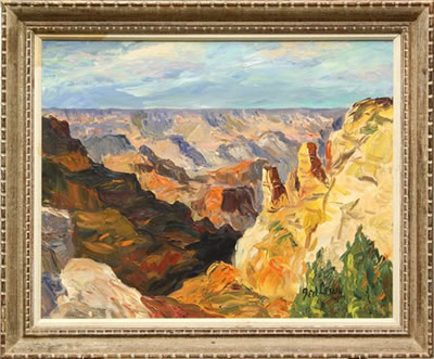 Grand Canyon by Ted Lewy - Auction record, sale price, and art valuation. Compare with similar artists and explore comparable artworks.