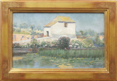 House in Alcala by a Pond