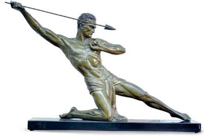 "'Athlete'" by Jean de Roncourt - Auction record, sale price, and art valuation. Compare with similar artists and explore comparable artworks.