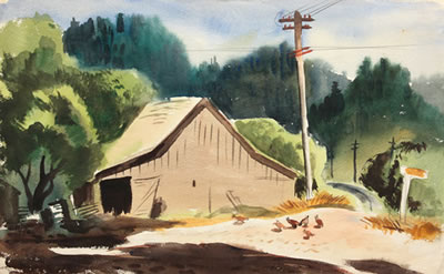 California Cottage by Leon Amyx - Auction record, sale price, and art valuation. Compare with similar artists and explore comparable artworks.