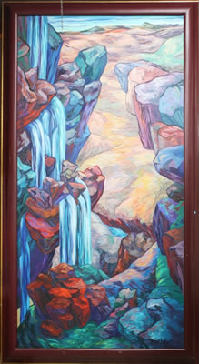 Waterfall, 1987 by Caren Furbeyre - Auction record, sale price, and art valuation. Compare with similar artists and explore comparable artworks.