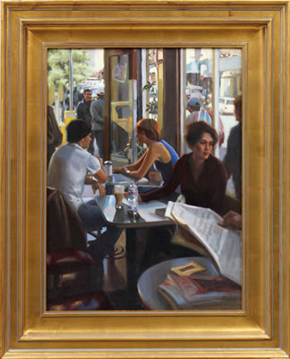 Cafe Conversations by Pam Powell - Auction record, sale price, and art valuation. Compare with similar artists and explore comparable artworks.