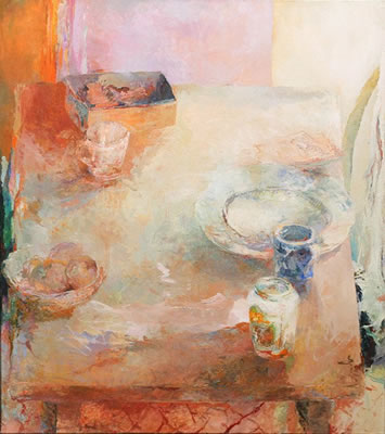 ''Still Life with Plate and Blue Cup,'' 1985