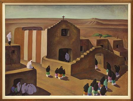 Taos Chapel by Anna Katharine Skeele - Auction record, sale price, and art valuation. Compare with similar artists and explore comparable artworks.