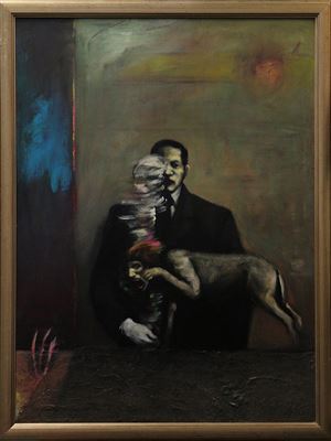 Untitled (Zombie Dog Attacks), ca. 1991 by Oscar Bernal - Auction record, sale price, and art valuation. Compare with similar artists and explore comparable artworks.