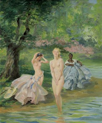 Bathers by the River
