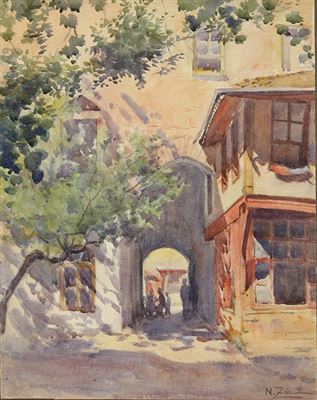 Turkish Street Scene by Nazmi Ziya Guran - Auction record, sale price, and art valuation. Compare with similar artists and explore comparable artworks.