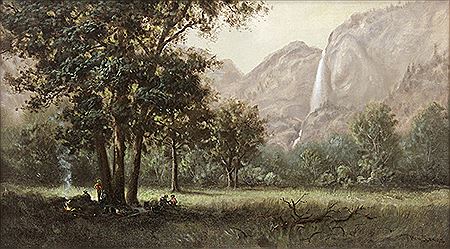 "Camping Near Bridal Veil Falls, Yosemite" by Benjamin Sears - Auction record, sale price, and art valuation. Compare with similar artists and explore comparable artworks.