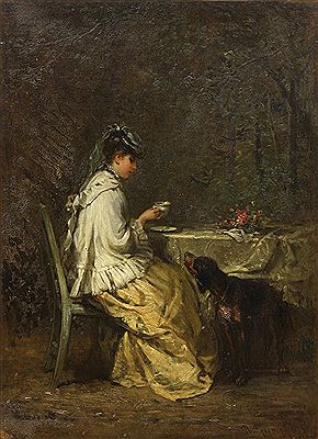 Afternoon Tea by Philipp Rumpf - Auction record, sale price, and art valuation. Compare with similar artists and explore comparable artworks.