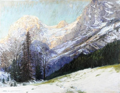 "winter morning in Ramsau"