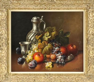Sample artwork by Werner de Caro (Born 1945), known for still life painting - View similar artists and auction records