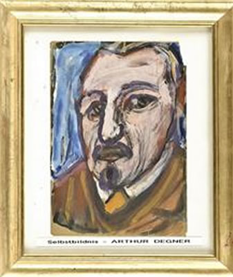 Portrait of Arthur Degner: Self-portrait