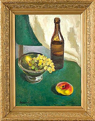 Still Life with Fruit and Bottle