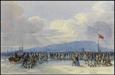 Curling on the St. Lawrence by James D Duncan - Auction record, sale price, and art valuation. Compare with similar artists and explore comparable artworks.