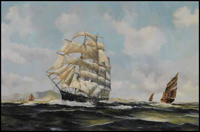 Cutty Sark in the China Sea