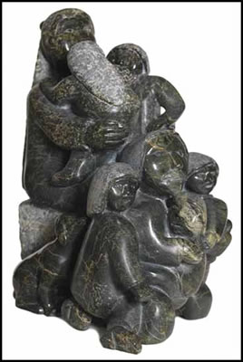 Oviloo's Family by Ovilu (Oviloo) Tunnillie - Auction record, sale price, and art valuation. Compare with similar artists and explore comparable artworks.