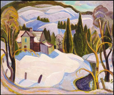 Sample artwork by Anne Savage (1896 - 1971), known for landscape, ethnology, portrait painting, graphic art, teaching - View similar artists and auction records