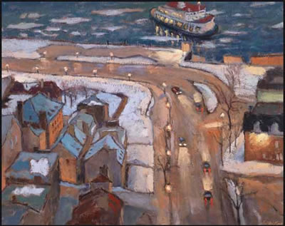 Sample artwork by Antoine Bittar (Born 1957), known for impressionist genre, landscape, marine, figure, and cityscape painting - View similar artists and auction records