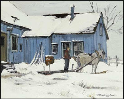 The Blue House, St-Tite-des-Caps, Quebec