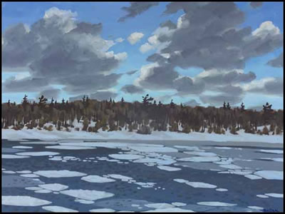 Winter Landscape by Bruno Joseph Bobak - Auction record, sale price, and art valuation. Compare with similar artists and explore comparable artworks.