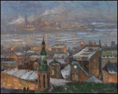 Quebeck Rooftops #21 by Antoine Bittar - Auction record, sale price, and art valuation. Compare with similar artists and explore comparable artworks.