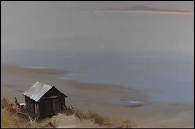 Shack at the Shore Near White Rock, BC by Egbert Oudendag - Auction record, sale price, and art valuation. Compare with similar artists and explore comparable artworks.