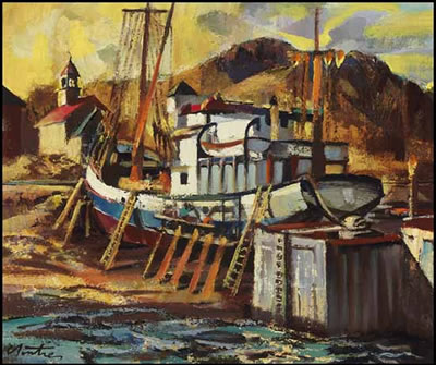 Boats in Dry Dock, Petite Rivière