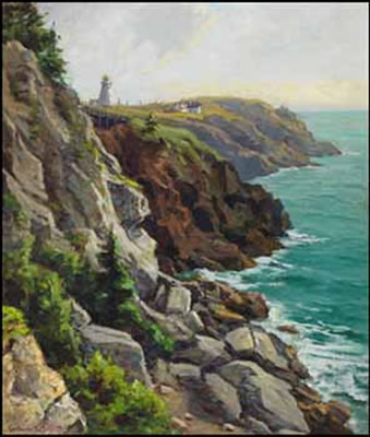 Newfoundland's Rocky Coastline by Gertrude E Spurr Cutts - Auction record, sale price, and art valuation. Compare with similar artists and explore comparable artworks.
