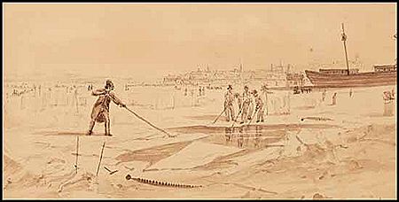 A) Ice Cutters, Quebec; b) Shepperd's Cove, Quebec; c) Maitland's Rapids, Rideau; d) Shepperd's Coveau; e) The House Formerly Occupied by Emily Montague, Sillery Cove; f) Long Island, Rideau (6)