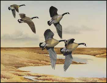 Geese in Flight