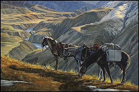 Sample artwork by Jack McLean (1924 - 2003), known for landscape and animal painting, western commercial theme art - View similar artists and auction records