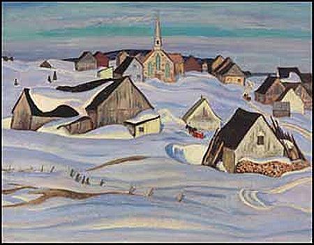A Quebec Village (Winter, Saint-Fidèle)