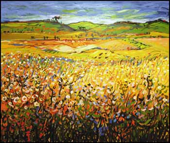 Sample artwork by Yehouda Leon Chaki (1936 - 2023), known for fauve, abstract landscape and still life painting, teaching - View similar artists and auction records