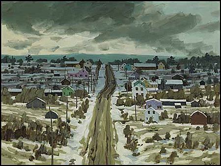 Acadian Village by Bruno Joseph Bobak - Auction record, sale price, and art valuation. Compare with similar artists and explore comparable artworks.