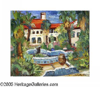 Hacienda Courtyard by Lola Vivian Pace Mueller - Auction record, sale price, and art valuation. Compare with similar artists and explore comparable artworks.