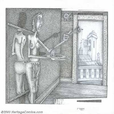 Original Interior Book Art-Maxon's Poe-Page 58 by Maxon Crumb - Auction record, sale price, and art valuation. Compare with similar artists and explore comparable artworks.