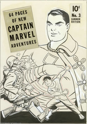 Original Cover Art for Captain Marvel Adventures #2 (Fawcett, 1941)
