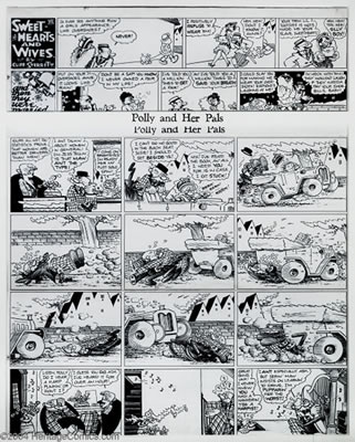 Original Comic Strip Art for Polly and her Pals Sunday (King Features Syndicate, circa 1930)
