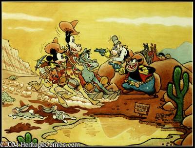 Sample artwork by Arthur Gottfredson (1905 - 1986), known for cartoonist-mickey mouse, penciller - View similar artists and auction records