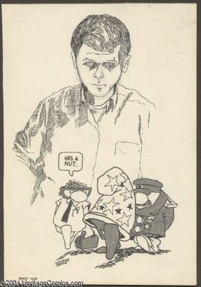 Portrait of Vaughn Bode: Self-portrait